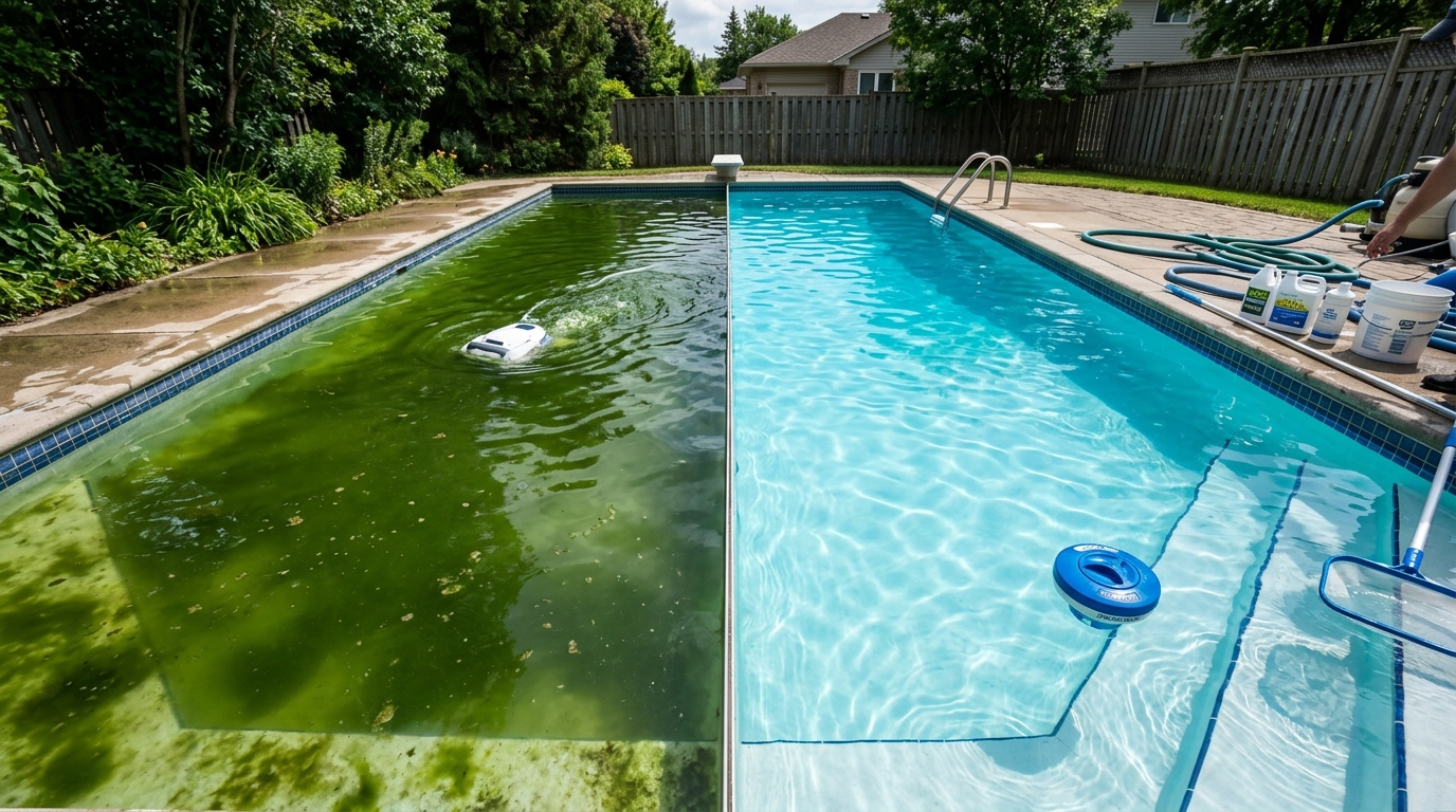 Como Limpar Piscina Verde e Turva: Passo a Passo Completo